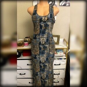 sexy long dress with slits on lower side